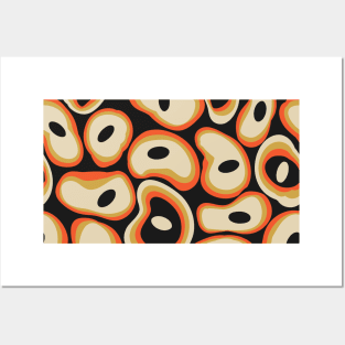 Abstract hand drawn dotted pebbles pattern Posters and Art